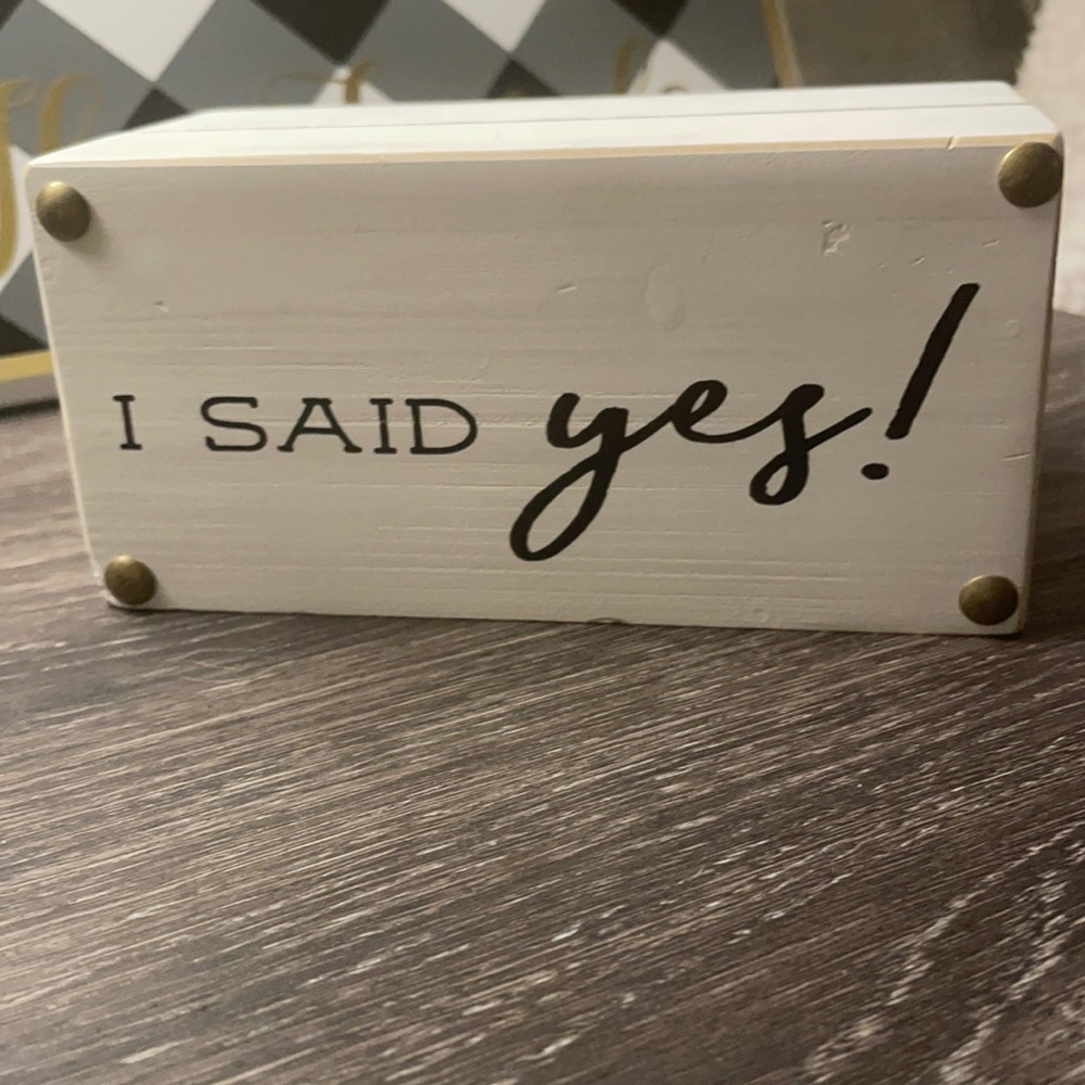 I Said Yes Picture Frame Holder